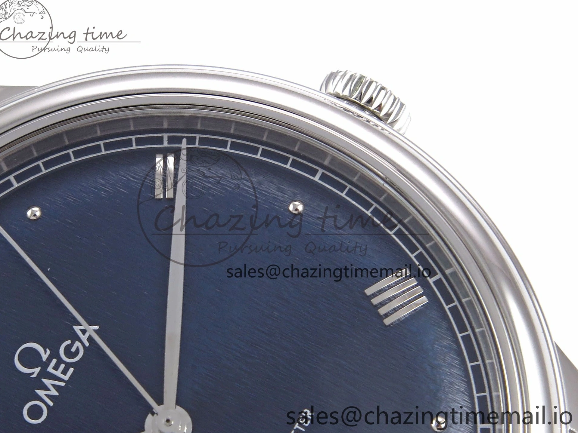 0317 Supportive De Ville Date SS VSF 1:1 Best Edition Blue Dial on SS Bracelet A 7700